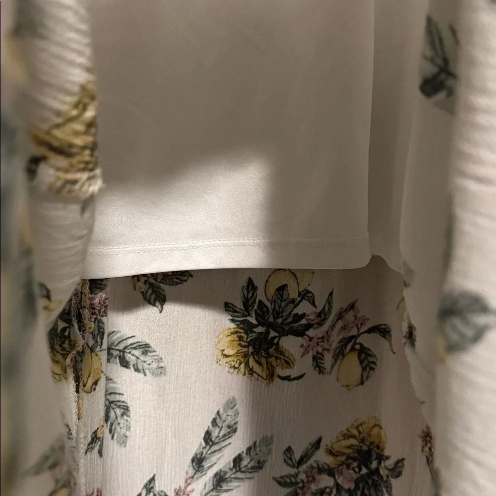 Rue 21 tie front lemon maxi dress 🍋 Womens XL 2 slit front Resort vacation Beach - Picture 11 of 15